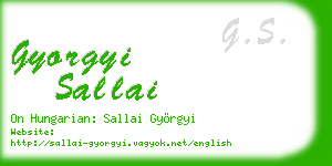 gyorgyi sallai business card